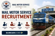 Mail Motor Service Recruitment 2026 – Apply for 11+ Staff Car Drivers and Other Posts