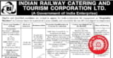 IRCTC Recruitment 2025 for 20+ Hospitality Monitor, Additional General Manager and Other Posts