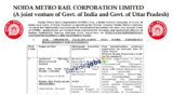 Noida Metro NMRC Recruitment 2026 for Chief Vigilance Officer and Other Vacancies