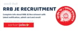 RRB JE Recruitment 2026 Notification Railway Junior Engineer Jobs Online Form Apply Here